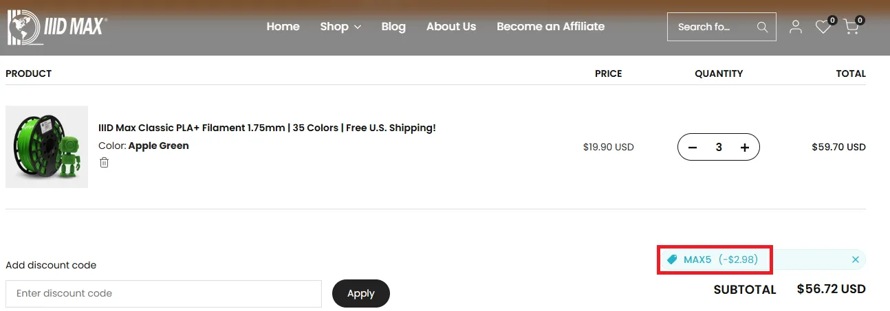 Iiidmax 5% off coupon